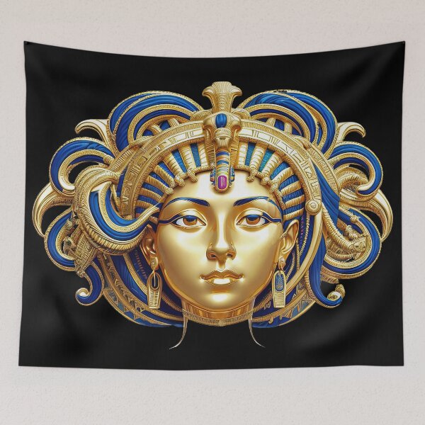 Item preview, Egyptian Queen Golden Decorative Vintage look  designed and sold by artelligens.