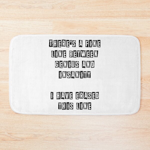 Item preview, There’s a fine line between genius and insanity designed and sold by Gevover.