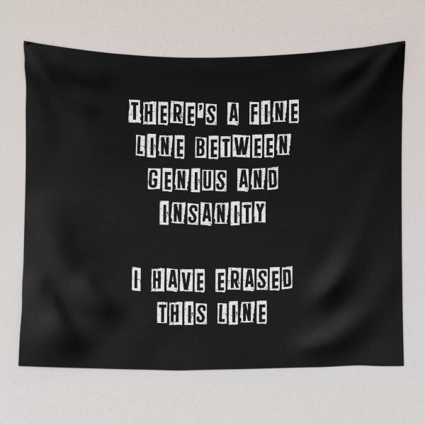 Item preview, There’s a fine line between genius and insanity designed and sold by Gevover.
