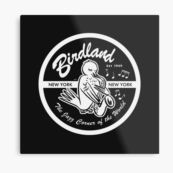 Lugar de la vendimia: Birdland Jazz Club Lámina metálica