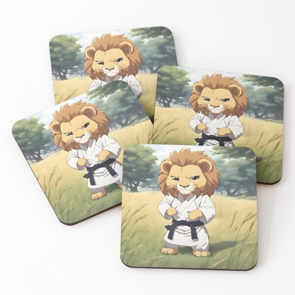 Item preview, Cute anime lion martial artist designed and sold by MartialArtisan.