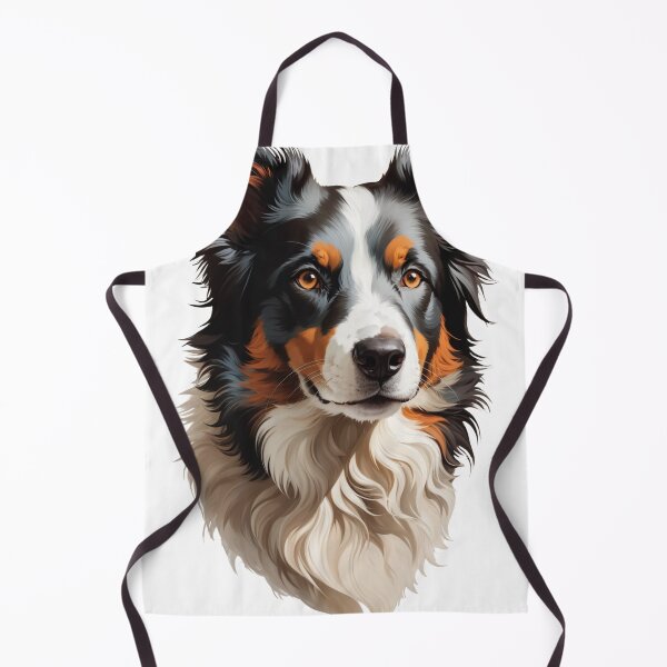 Artikelvorschau, Border-Collie-Illustration im Vektorstil entworfen und verkauft von NordicBadger.