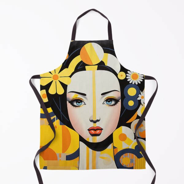Item preview, Japanese Maiko Abstract Yellow designed and sold by Meeheemaha.