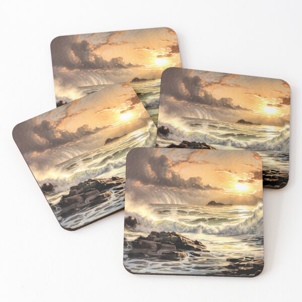 Item preview, Waves at sunset designed and sold by Brian Tarr.