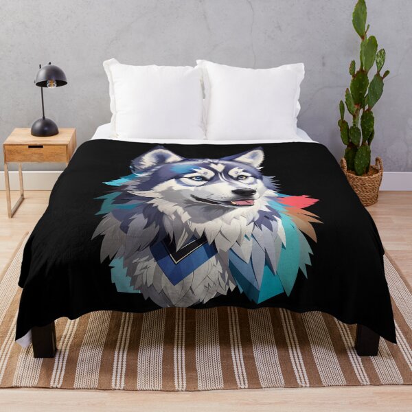 Item preview, Colorful Siberian Husky Dog designed and sold by Win Hardy.