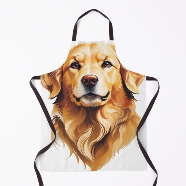 Artikelvorschau, Golden Retriever Illustration im Vektorstil entworfen und verkauft von NordicBadger.
