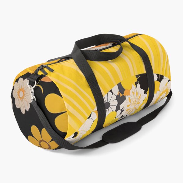 Item preview, Japanese Maiko 70s flowers yellow designed and sold by Meeheemaha.