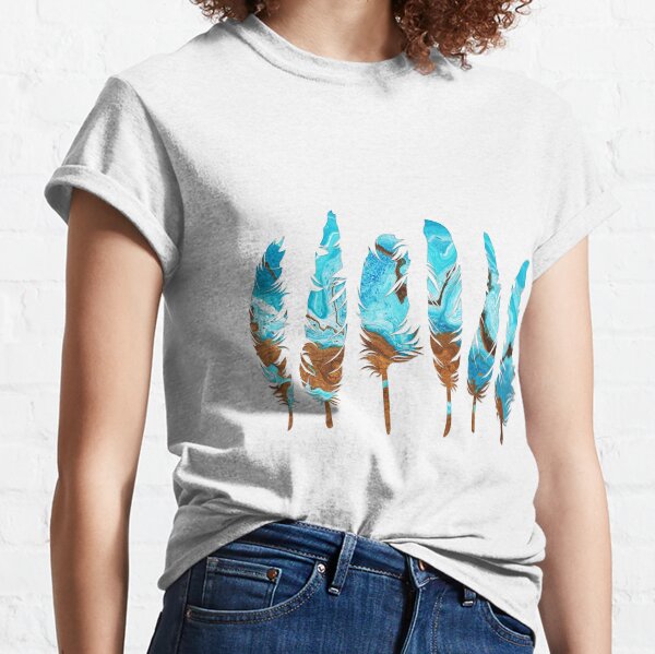 Birds of a Feather: Aqua & Teal Classic T-Shirt