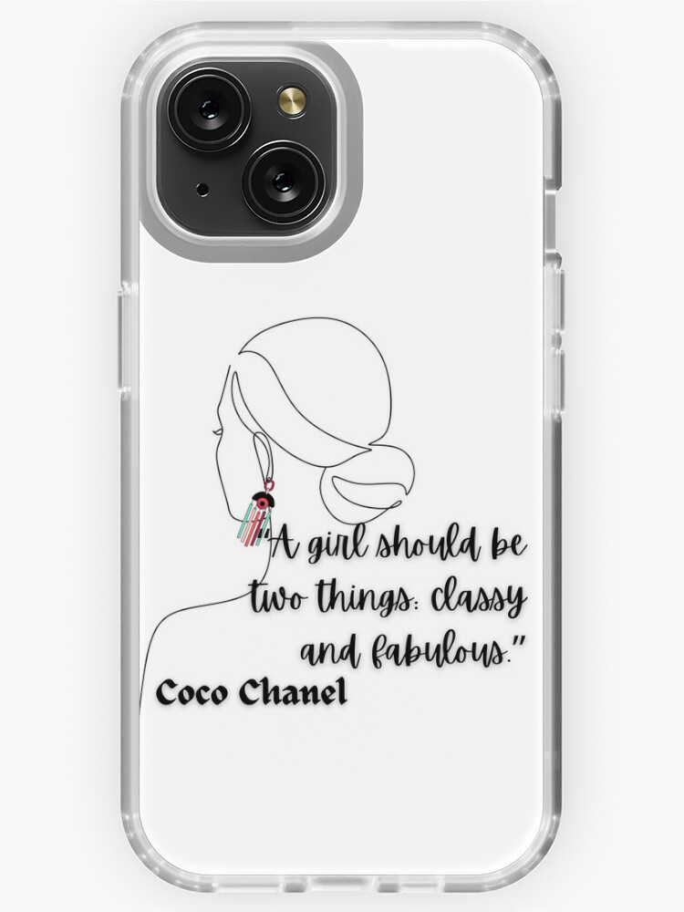 Positive Quote by Coco Chanel  iPhone Case for Sale by upupupshop