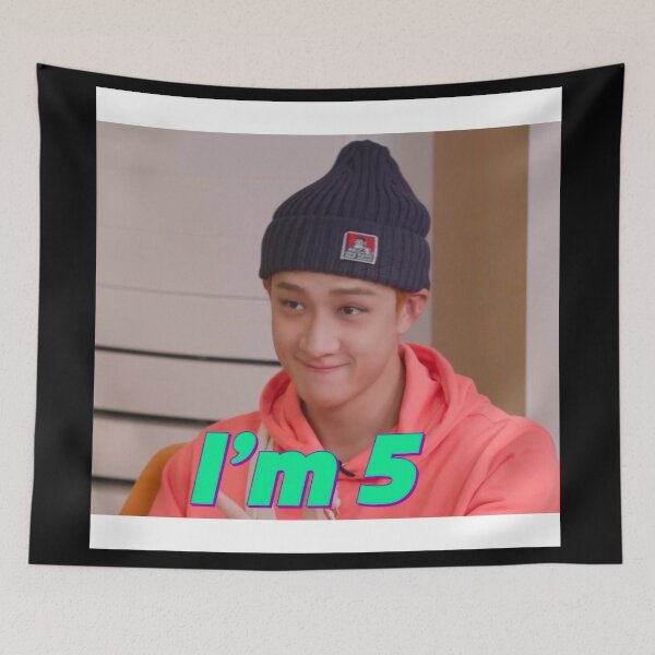 Item preview, Stray kids - I’m foive bangchan meme designed and sold by kitten-minho.