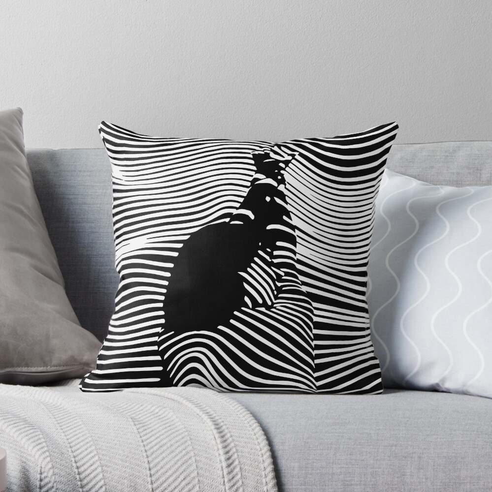 Item preview, Throw Pillow designed and sold by blackink-design.