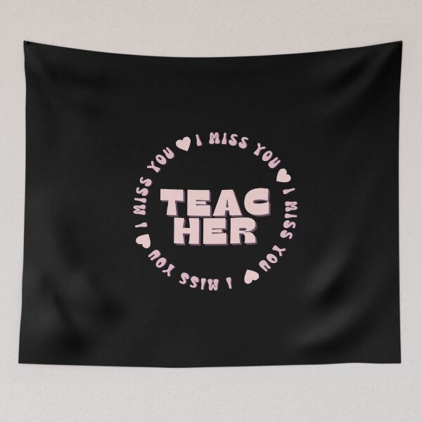 Item preview, I Miss You Teacher designed and sold by Itsheartshop.