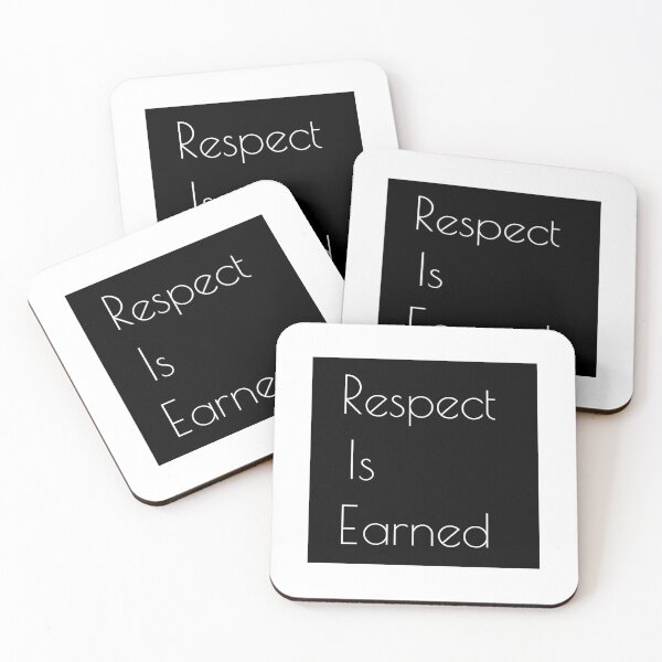 Item preview, Respect Is Earned | Slogan tee | Minimalist designed and sold by WycWycCo.