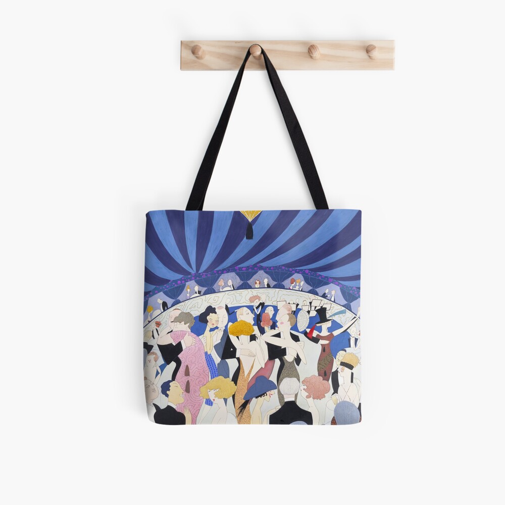 1920s Vanity Fair Illustration of Dancing Couples Tote Bag by