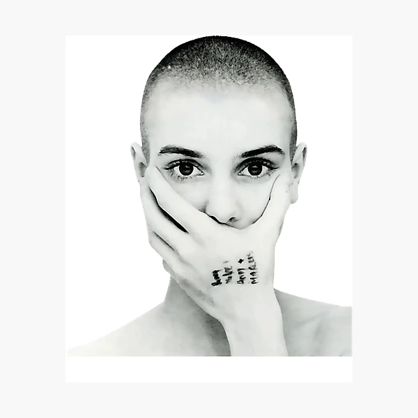 【Sinead O'Connor】フォトプリントT シニード・オコナー L Sinead O Connor black and white