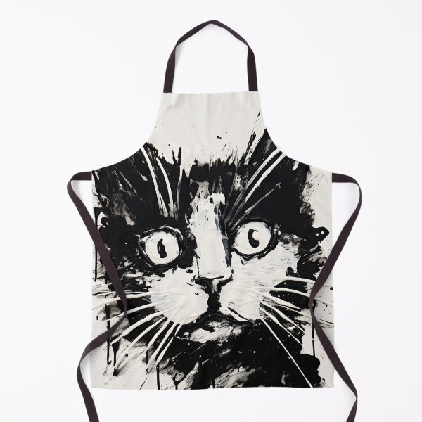 Item preview, Dynamic Cat: Expressive Black and White Graphic designed and sold by Piotrek0001.