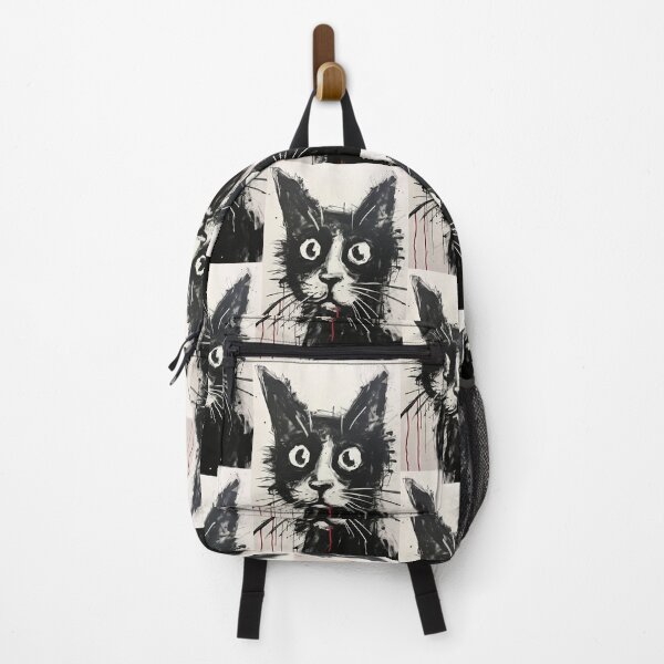 Item preview, Dynamic Cat: Expressive Black and White Graphic designed and sold by Piotrek0001.