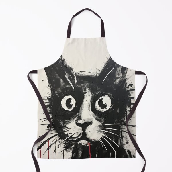 Item preview, Dynamic Cat: Expressive Black and White Graphic designed and sold by Piotrek0001.