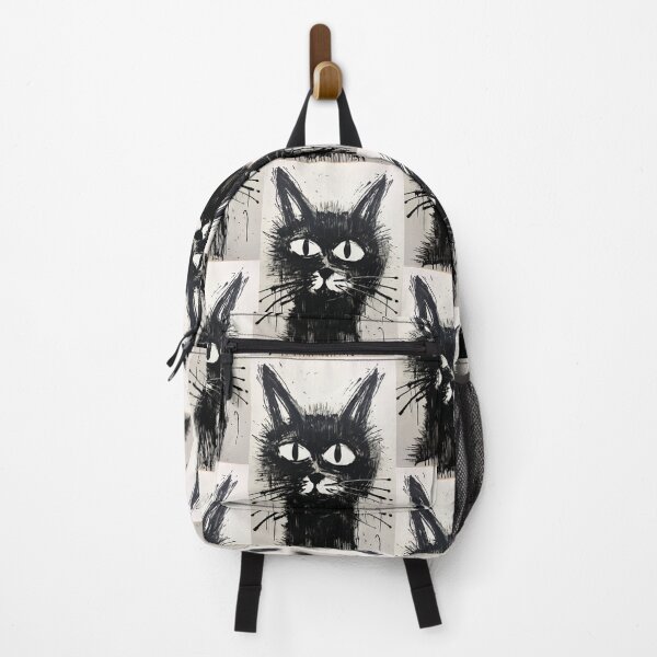 Item preview, Dynamic Cat: Expressive Black and White Graphic designed and sold by Piotrek0001.