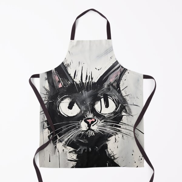 Item preview, Dynamic Cat: Expressive Black and White Graphic designed and sold by Piotrek0001.
