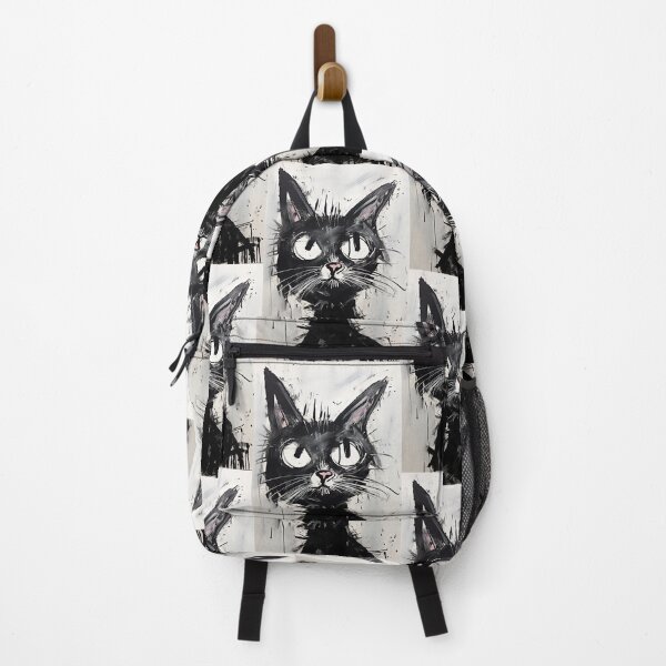 Item preview, Dynamic Cat: Expressive Black and White Graphic designed and sold by Piotrek0001.
