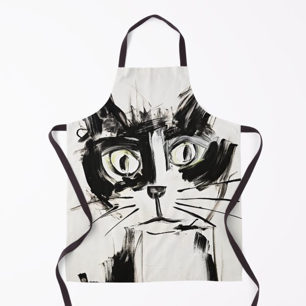 Item preview, Dynamic Cat: Expressive Black and White Graphic designed and sold by Piotrek0001.