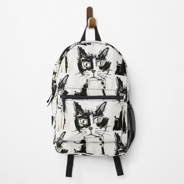Item preview, Dynamic Cat: Expressive Black and White Graphic designed and sold by Piotrek0001.