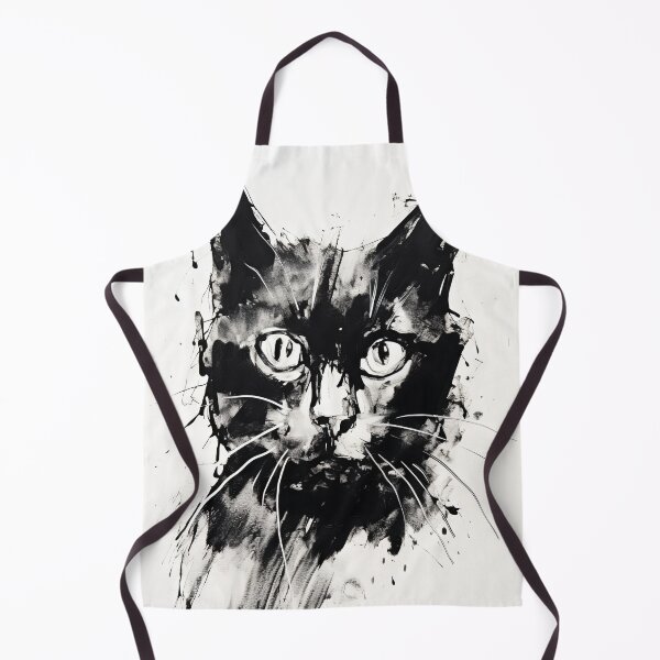 Item preview, Dynamic Cat: Expressive Black and White Graphic designed and sold by Piotrek0001.
