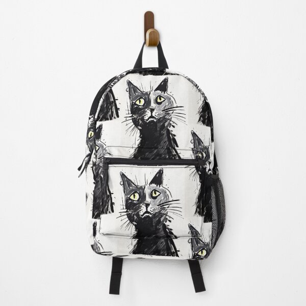 Item preview, Dynamic Cat: Expressive Black and White Graphic designed and sold by Piotrek0001.