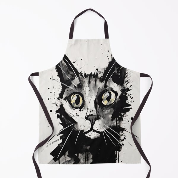 Item preview, Dynamic Cat: Expressive Black and White Graphic designed and sold by Piotrek0001.