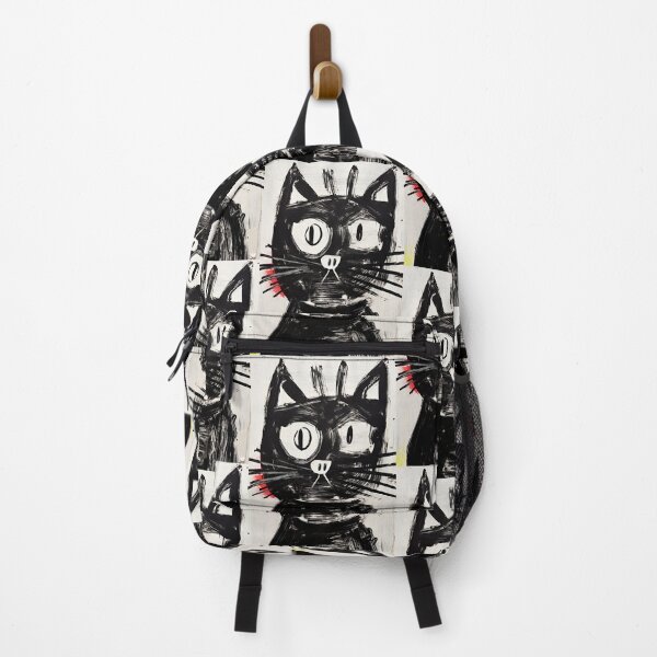 Item preview, Dynamic Cat: Expressive Black and White Graphic designed and sold by Piotrek0001.