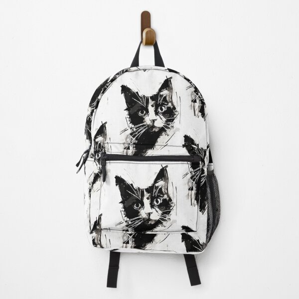 Item preview, Dynamic Cat: Expressive Black and White Graphic designed and sold by Piotrek0001.