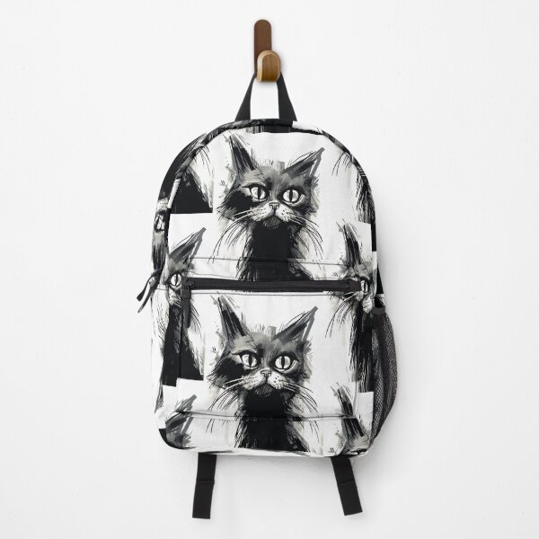 Item preview, Dynamic Cat: Expressive Black and White Graphic designed and sold by Piotrek0001.