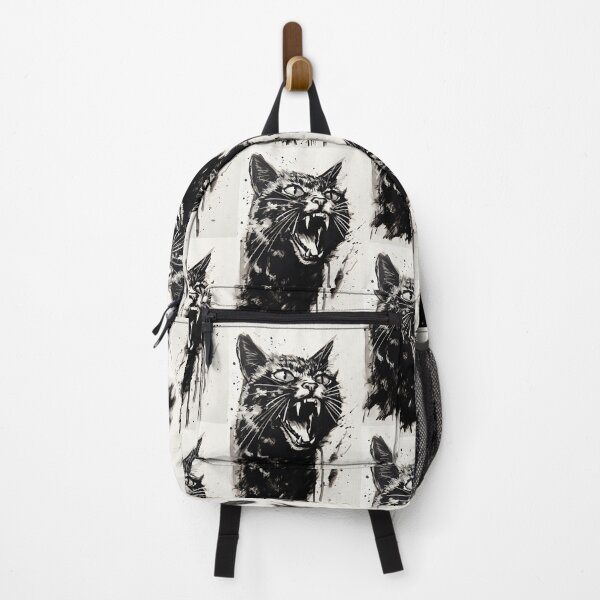 Item preview, Dynamic Cat: Expressive Black and White Graphic designed and sold by Piotrek0001.