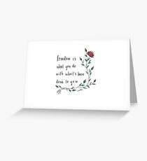 Freedom Greeting Card