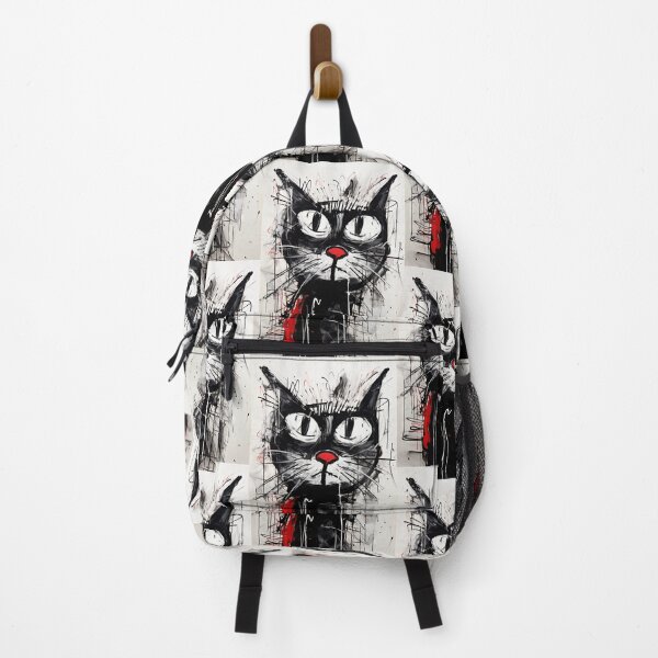 Item preview, Dynamic Cat: Expressive Black and White Graphic designed and sold by Piotrek0001.