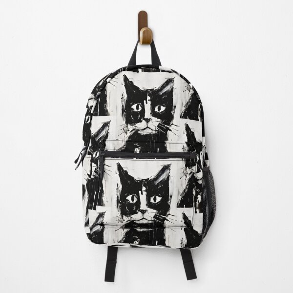 Item preview, Dynamic Cat: Expressive Black and White Graphic designed and sold by Piotrek0001.