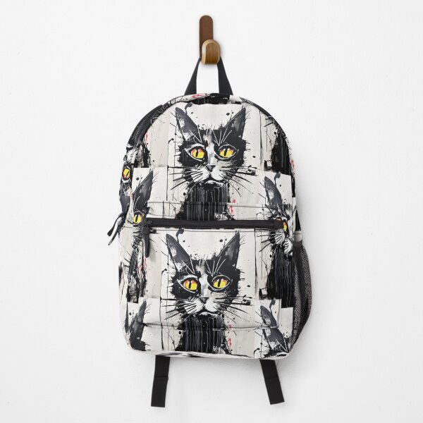 Item preview, Dynamic Cat: Expressive Black and White Graphic designed and sold by Piotrek0001.