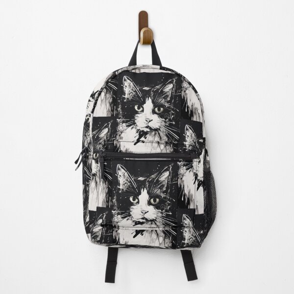 Item preview, Dynamic Cat: Expressive Black and White Graphic designed and sold by Piotrek0001.