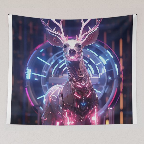 Item preview, Neon cybergoth deer designed and sold by Art91design.