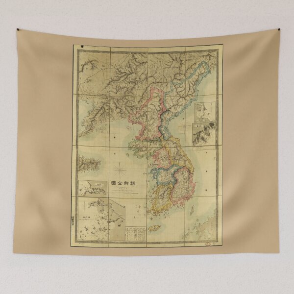 Item preview, Chōsen Zenzu, Map of Korea (1875) designed and sold by allhistory.