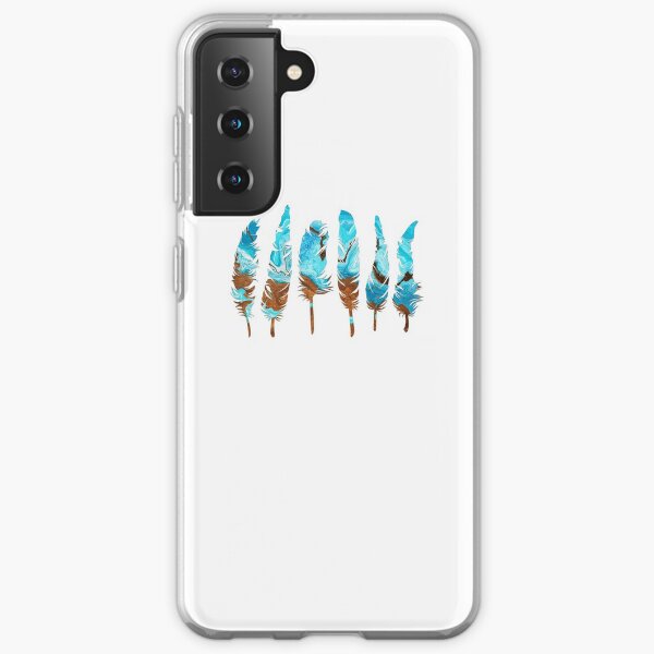 Birds of a Feather: Aqua & Teal Samsung Galaxy Soft Case