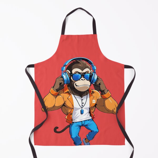Item preview, Monkey wearing a headphone, Muscular monkey, Muscle designed and sold by Bilisik.