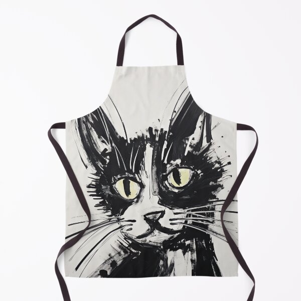 Item preview, Dynamic Cat: Expressive Black and White Graphic designed and sold by Piotrek0001.