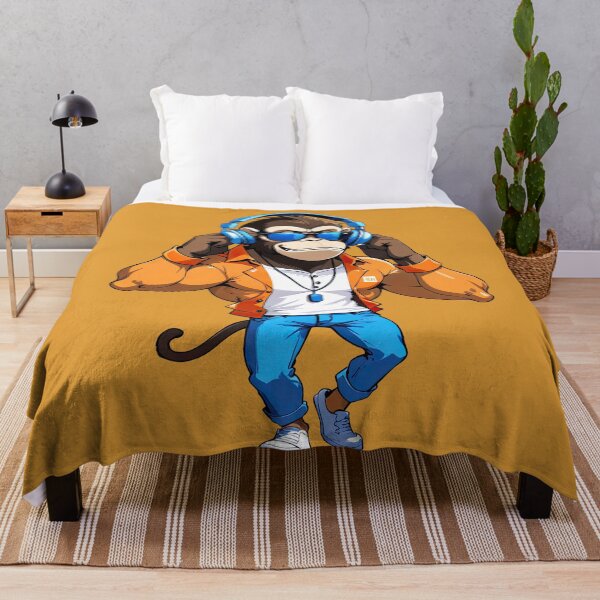Item preview, Monkey wearing a headphone, Muscular monkey, Muscle designed and sold by Bilisik.