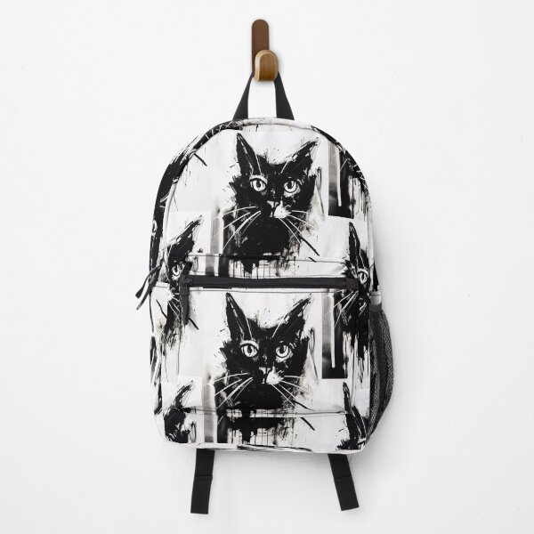 Item preview, Dynamic Cat: Expressive Black and White Graphic designed and sold by Piotrek0001.