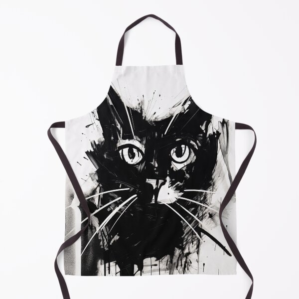Item preview, Dynamic Cat: Expressive Black and White Graphic designed and sold by Piotrek0001.