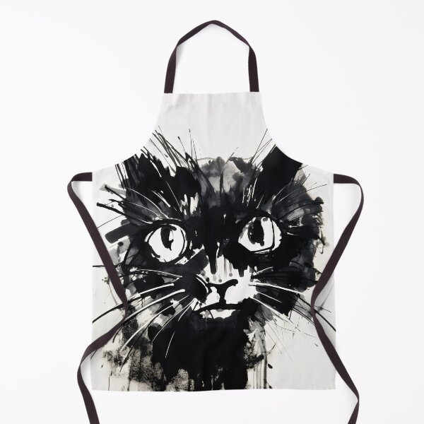 Item preview, Dynamic Cat: Expressive Black and White Graphic designed and sold by Piotrek0001.