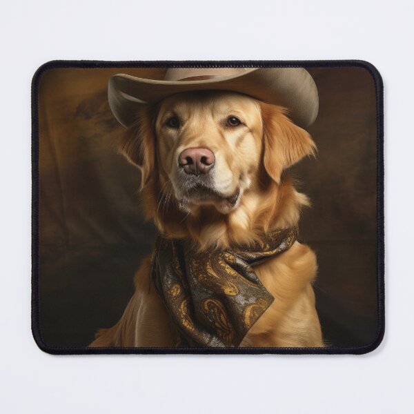 Item preview, Cowboy Dog - Golden Retriever designed and sold by Merchgard.