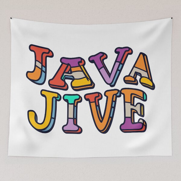 Aperçu de l'œuvre Java Jive Coffee - Café Popart Foodie Funny créée et vendue par stickercuffs.